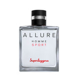 Chanel Allure Homme Sport Superleggera fragrance bottle.