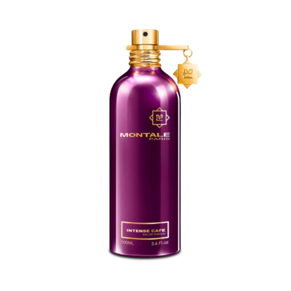 Montale Intense Cafe Eau de Parfum bottle with gold accents.