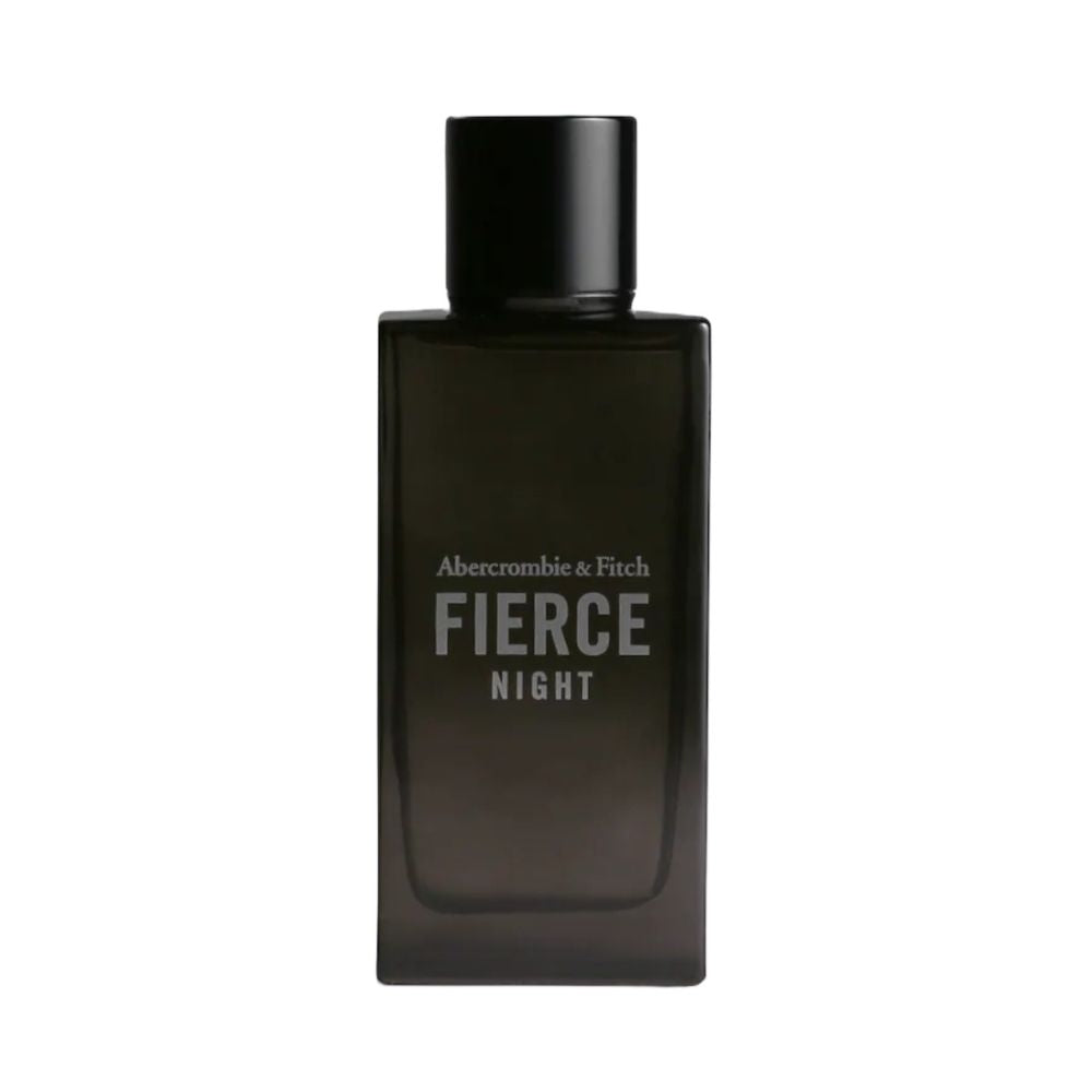 Abercrombie & Fitch Fierce Night cologne bottle with a black cap.