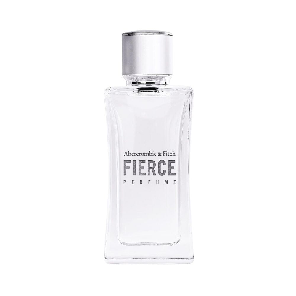 Abercrombie & Fitch Fierce Perfume bottle with a silver cap.