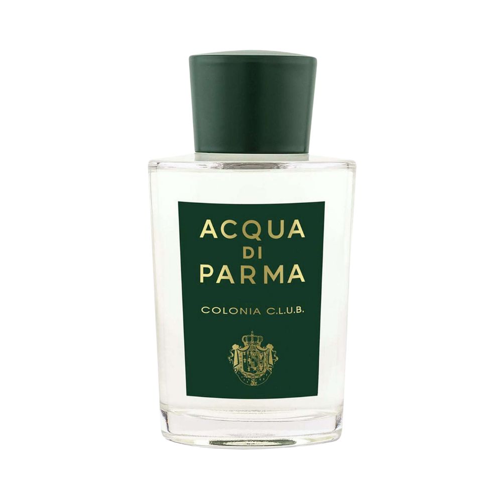 Acqua di Parma Colonia C.L.U.B. fragrance bottle with a dark green cap and label.