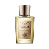 Acqua di Parma Colonia Intensa perfume bottle with a gold cap.