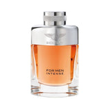 Bentley For Men Intense cologne in a clear glass bottle with an orange liquid.