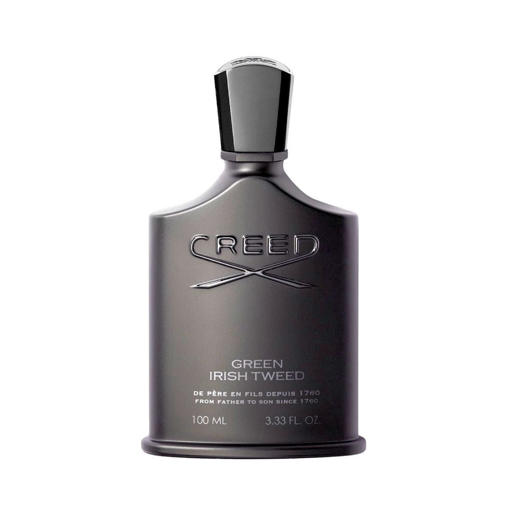 Creed Green Irish Tweed fragrance bottle.