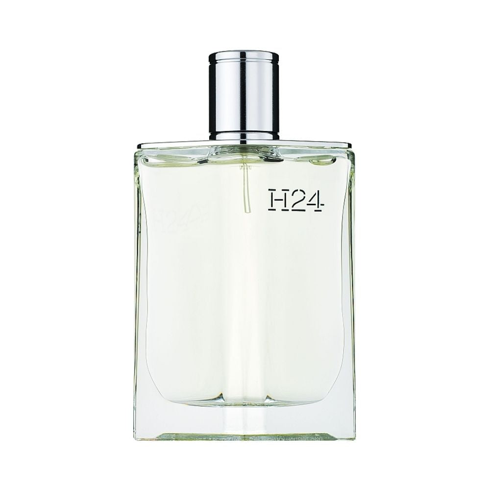 H24 perfume bottle with a silver cap and clear liquid.