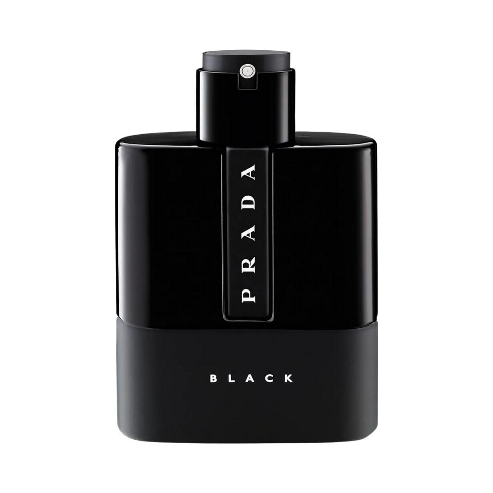 Prada Luna Rossa Black fragrance bottle.