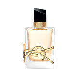 Libre Eau de Parfum bottle with gold YSL logo and black cap.
